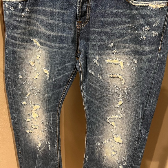 Cult of Individuality Blue Slim Jeans Distressed - Picture 4 of 8